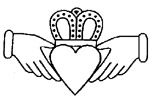 claddagh heart irish love symbol